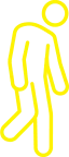 icon of sad walking figure